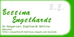 bettina engelhardt business card